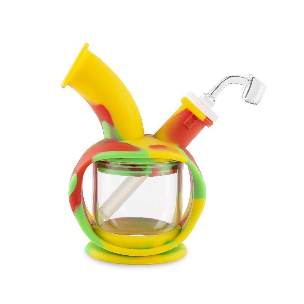 silicone bong Ooze Kettle Silicone Bubbler - Rasta