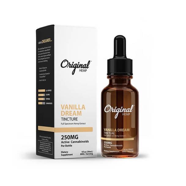 CBD Tinctures Original Hemp - CBD Tincture - Vanilla Dream - 250mg-2000mg