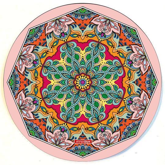 dab accessories Pink Lotus 8" Round Dab Mat