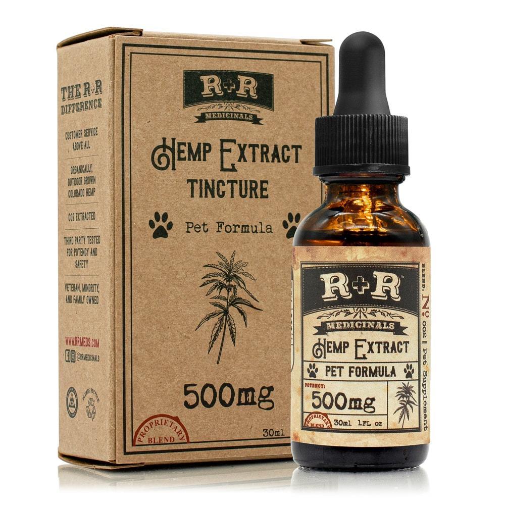 Cbd For Pets R+R Medicinals - Pet Tincture - 500mg