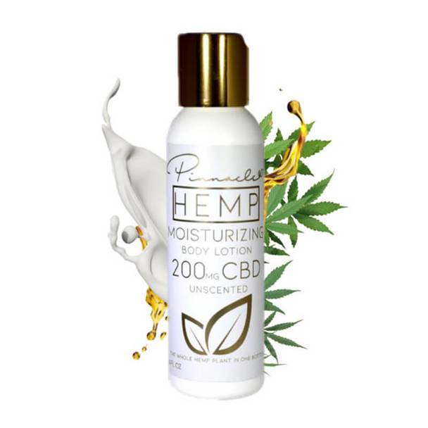 CBD Cream Pinnacle Hemp - CBD Topical - Unscented Body Lotion - 200mg