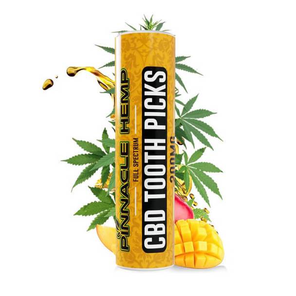 CBD Edibles Pinnacle Hemp - CBD Toothpicks - Mango - 10mg