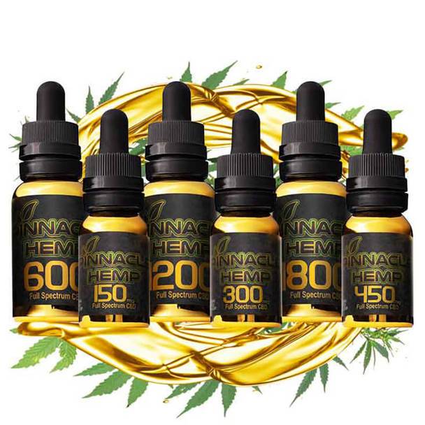 CBD Tinctures Pinnacle Hemp - CBD Tincture - Full Spectrum - 150mg-1800mg