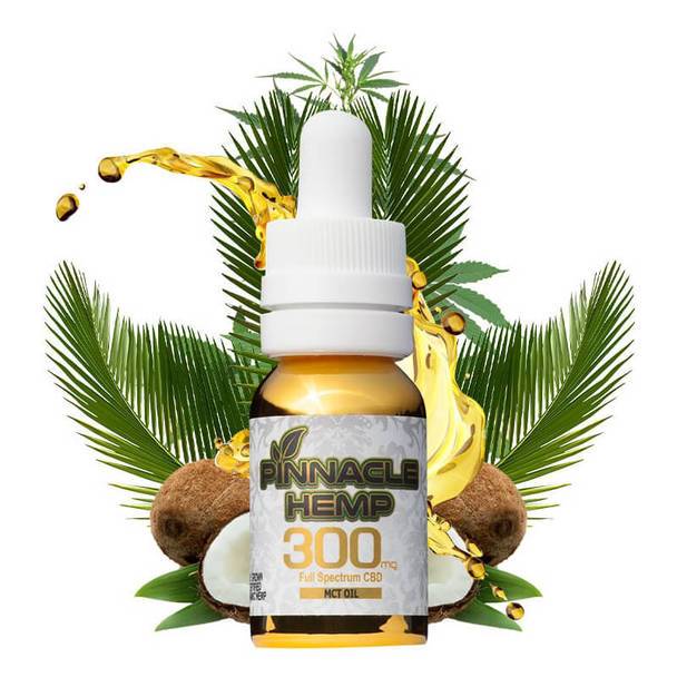CBD Tinctures Pinnacle Hemp - CBD Tincture - Full Spectrum MCT Oil - 300mg-1800mg