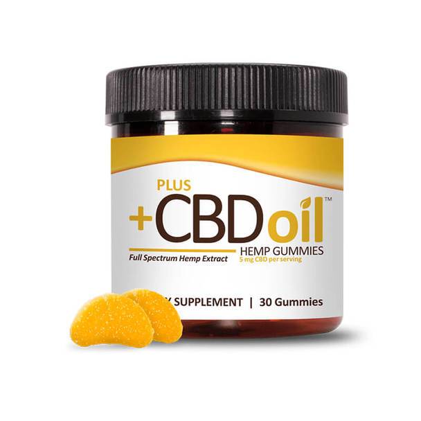 CBD Edibles PlusCBD Oil - CBD Edible - Citrus Peach Gummies - 5mg
