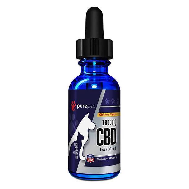 Cbd For Pets Pure Pet - CBD Pet Tincture - Large Pets - 1800mg