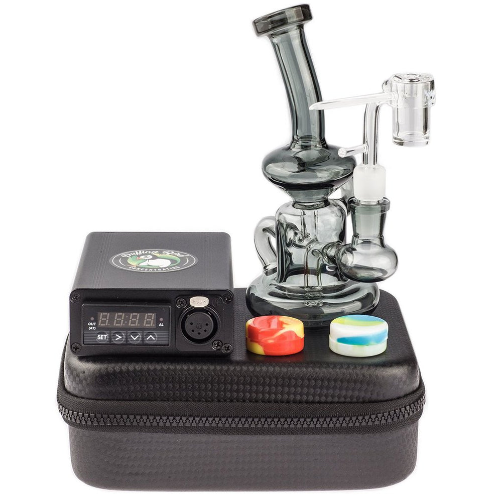 Bongs Quartz Enail W/ Grey Recycler Dab Rig Kit