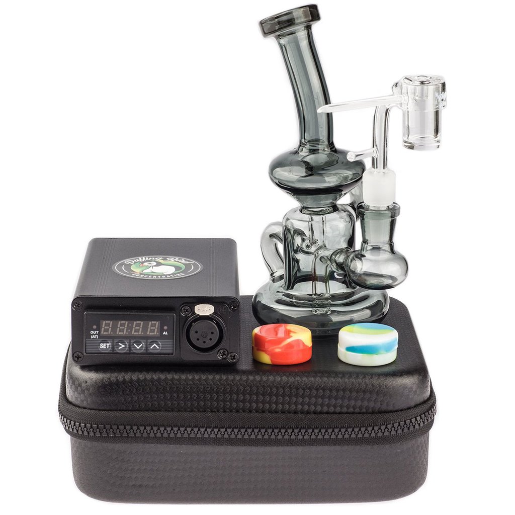 Bongs Quartz Enail W/ Grey Recycler Dab Rig Kit
