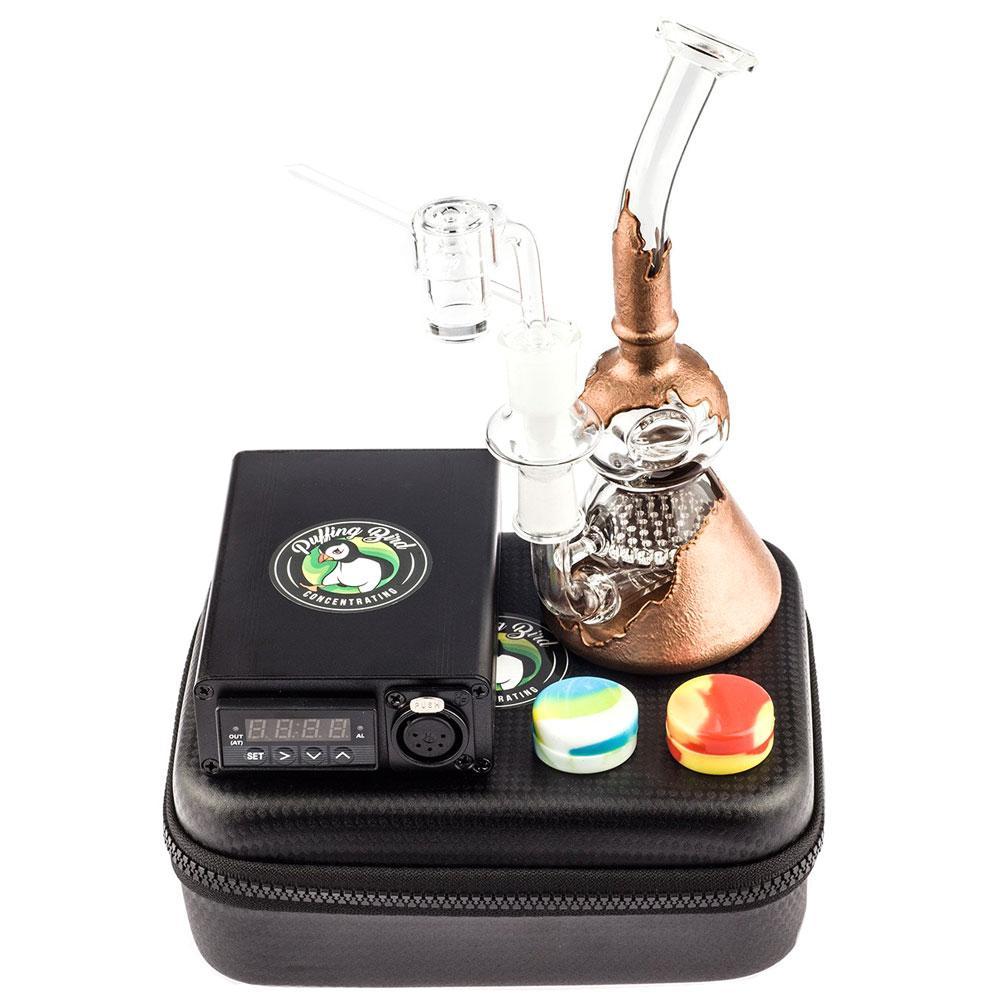 Bongs Quartz Enail W/ Paint Coated Honeycomb Dab Rig
