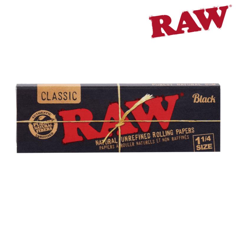 Special offer RAW BLACK 1 1/4 Natural Rolling Papers