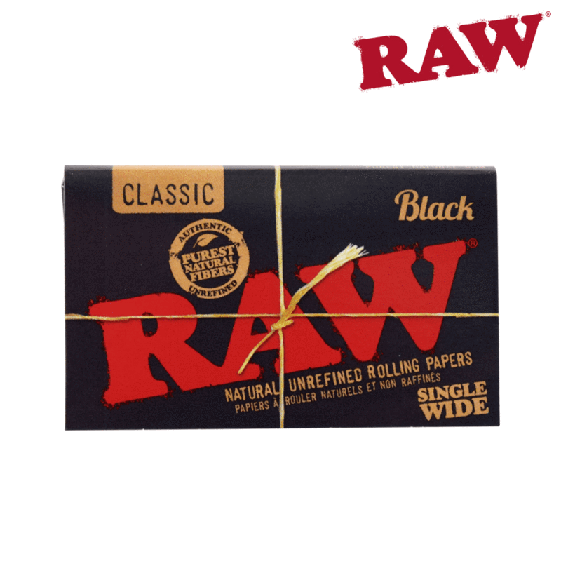 Rolling papers RAW Black Single Wide Double Window