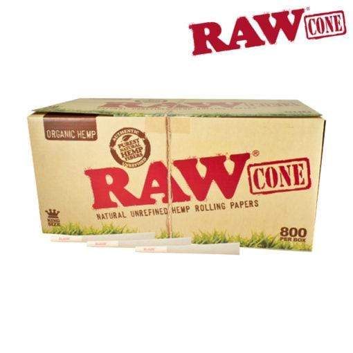 Pre Rolled RAW Organic Pre-Rolled Cones King size, Bulk, 800 per Pack