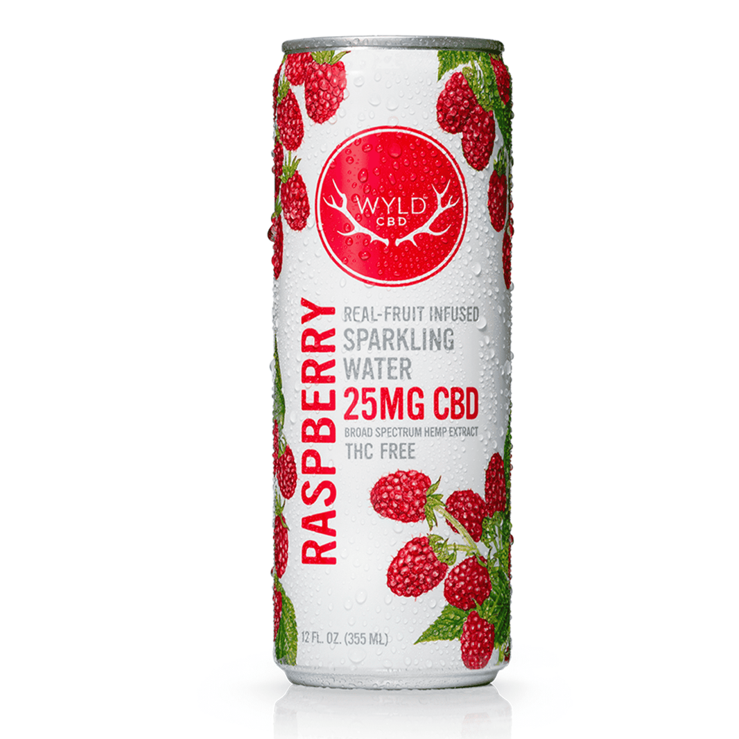 Cbd drinks Wyld CBD Raspberry Sparkling Water – 25MG