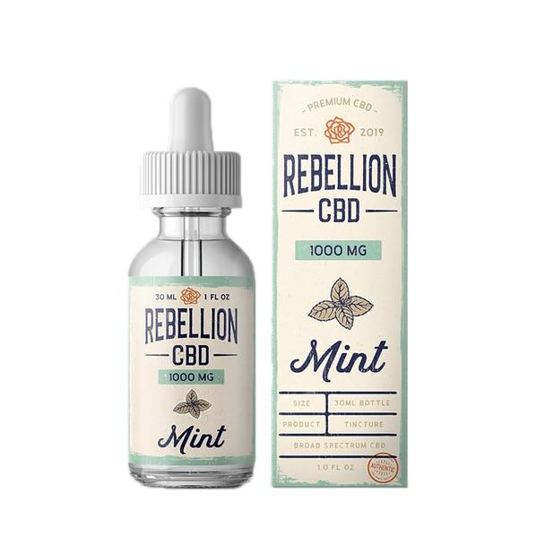 CBD Tinctures Rebellion CBD - CBD Tincture - Mint - 500mg-1000mg