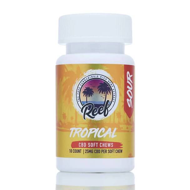 CBD Edibles Reef - CBD Edible - Tropical Sour Gummies - 25mg