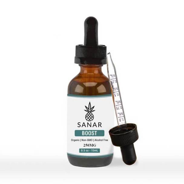 CBD Tinctures Sanar - CBD Tincture - Full Spectrum Boost - 250mg-2500mg