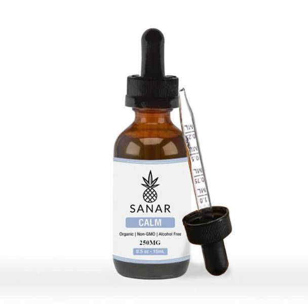 CBD Tinctures Sanar - CBD Tincture - Full Spectrum Calm - 250mg-2500mg