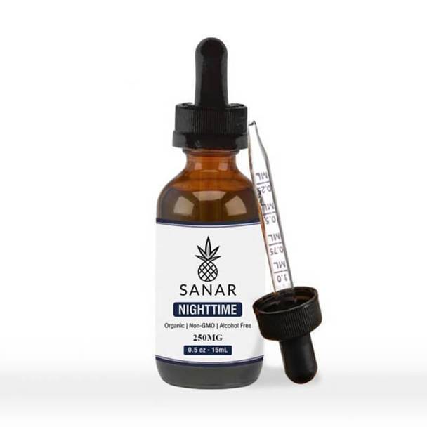 CBD Tinctures Sanar - CBD Tincture - Full Spectrum Nighttime - 250mg-2500mg