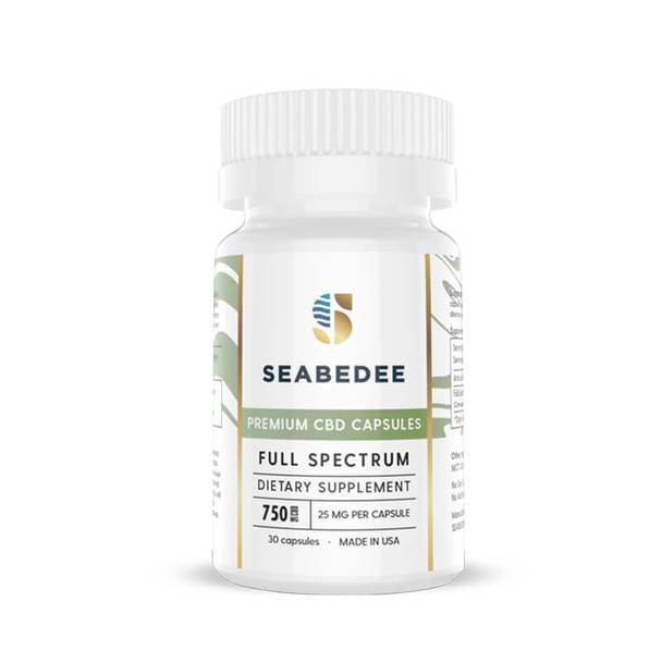 CBD Capsules Seabedee - CBD Capsules - Full Spectrum - 750mg