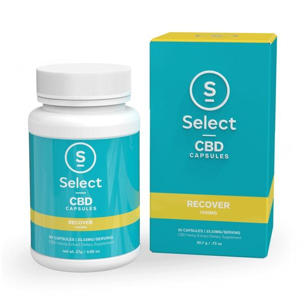 CBD Capsules Select CBD - CBD Capsule - Recover - 33.3mg
