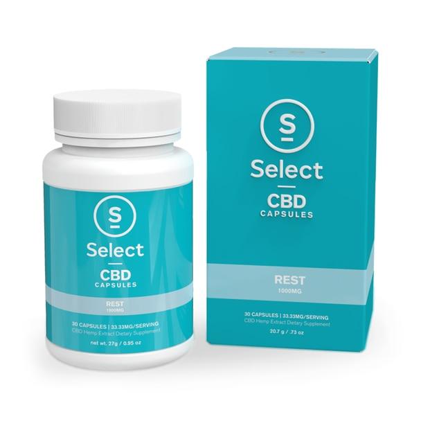 CBD Capsules Select CBD - CBD Capsule - Rest - 33.3mg