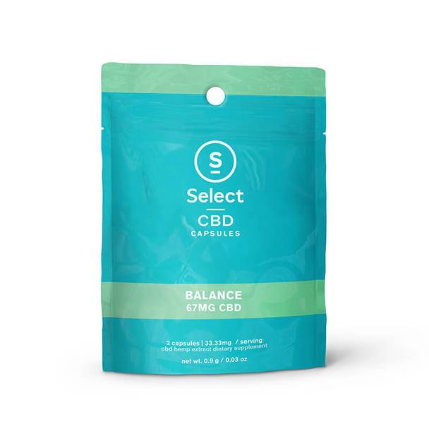 CBD Capsules Select CBD - CBD Capsule - Balance Soft Gel 2 Pack - 33.3mg