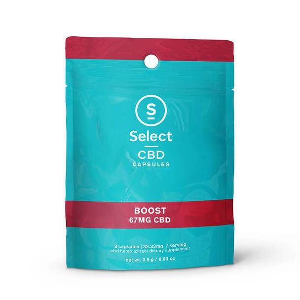 CBD Capsules Select CBD - CBD Capsule - Boost Soft Gel 2 Pack - 33.3mg