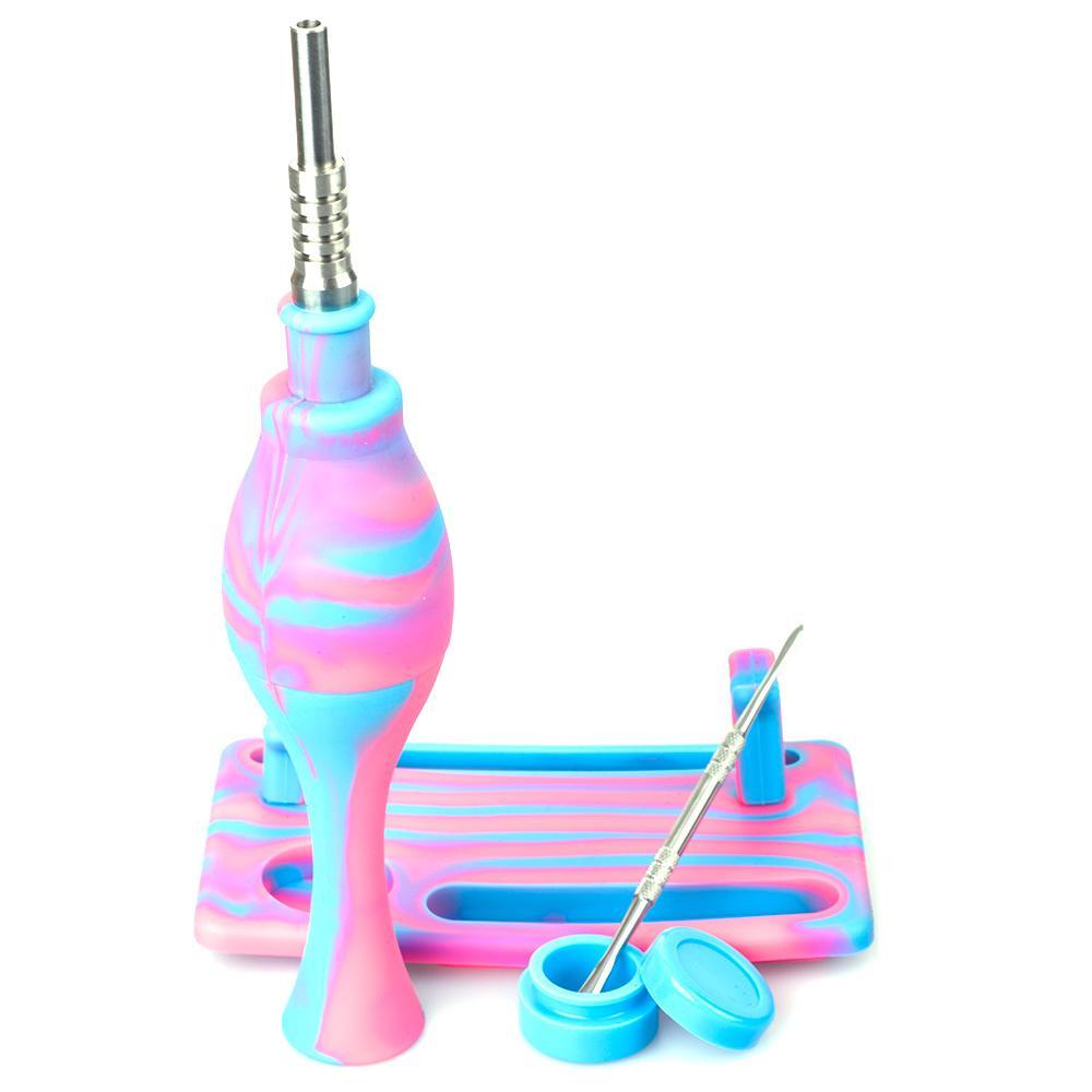 Dab Rigs Puffing Bird Silicone 14mm Dab Straw Kit