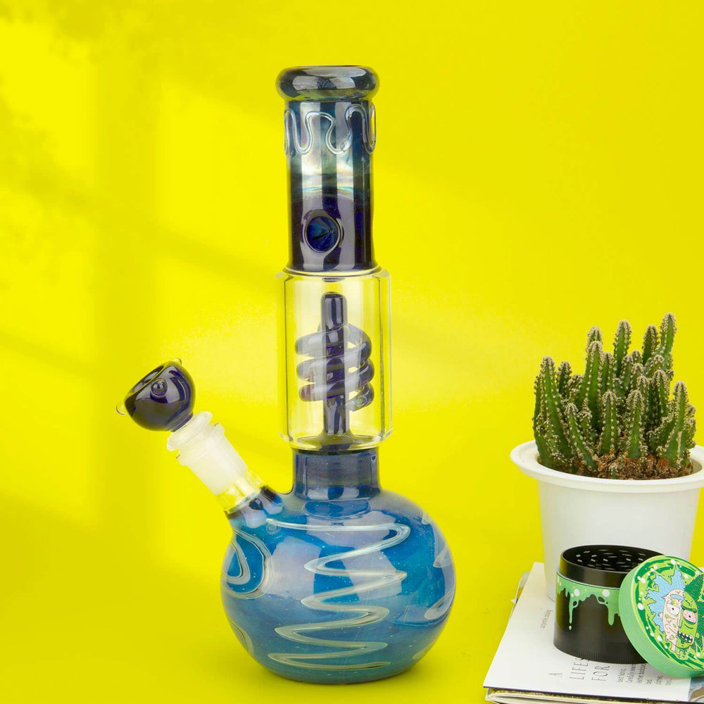 Water pipes 10" Spiral Perc Round Ball Pipe