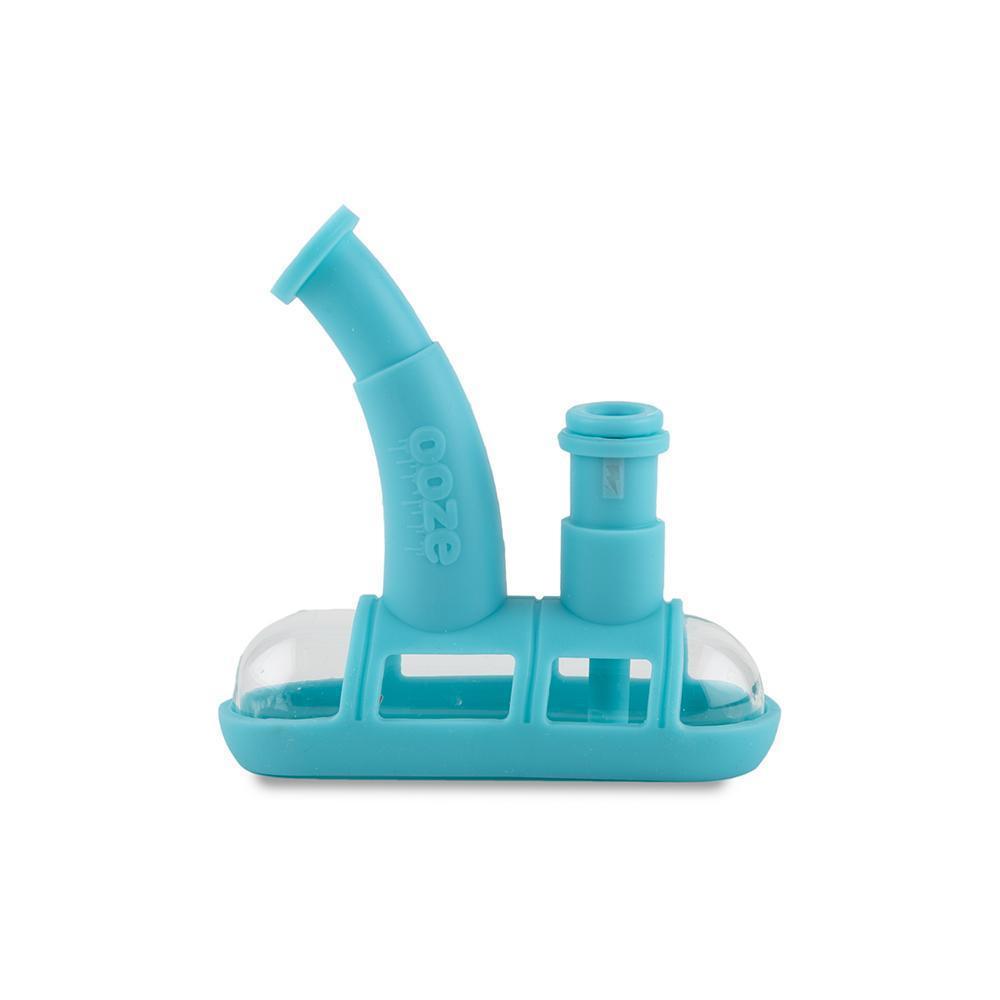 silicone bong Ooze Steamboat Silicone Bubbler - Teal