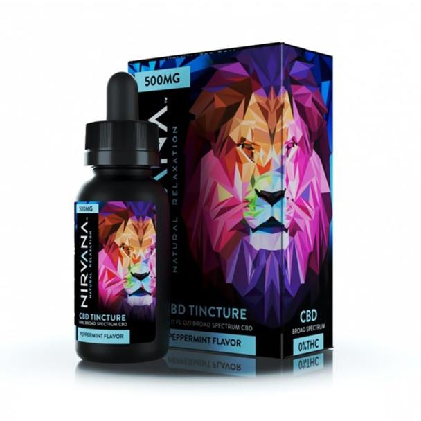 CBD Tinctures Nirvana - CBD Tincture Oil - Peppermint - 500mg-1000mg