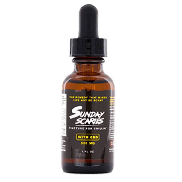 CBD Tinctures Sunday Scaries - CBD Tincture - Broad Spectrum w/Vitamins B12 & D3 - 500mg
