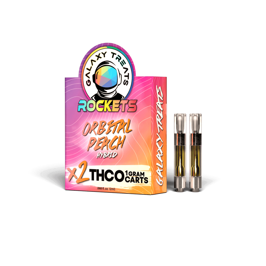 ORBITAL PEACH 2-PACK THC-O CARTS