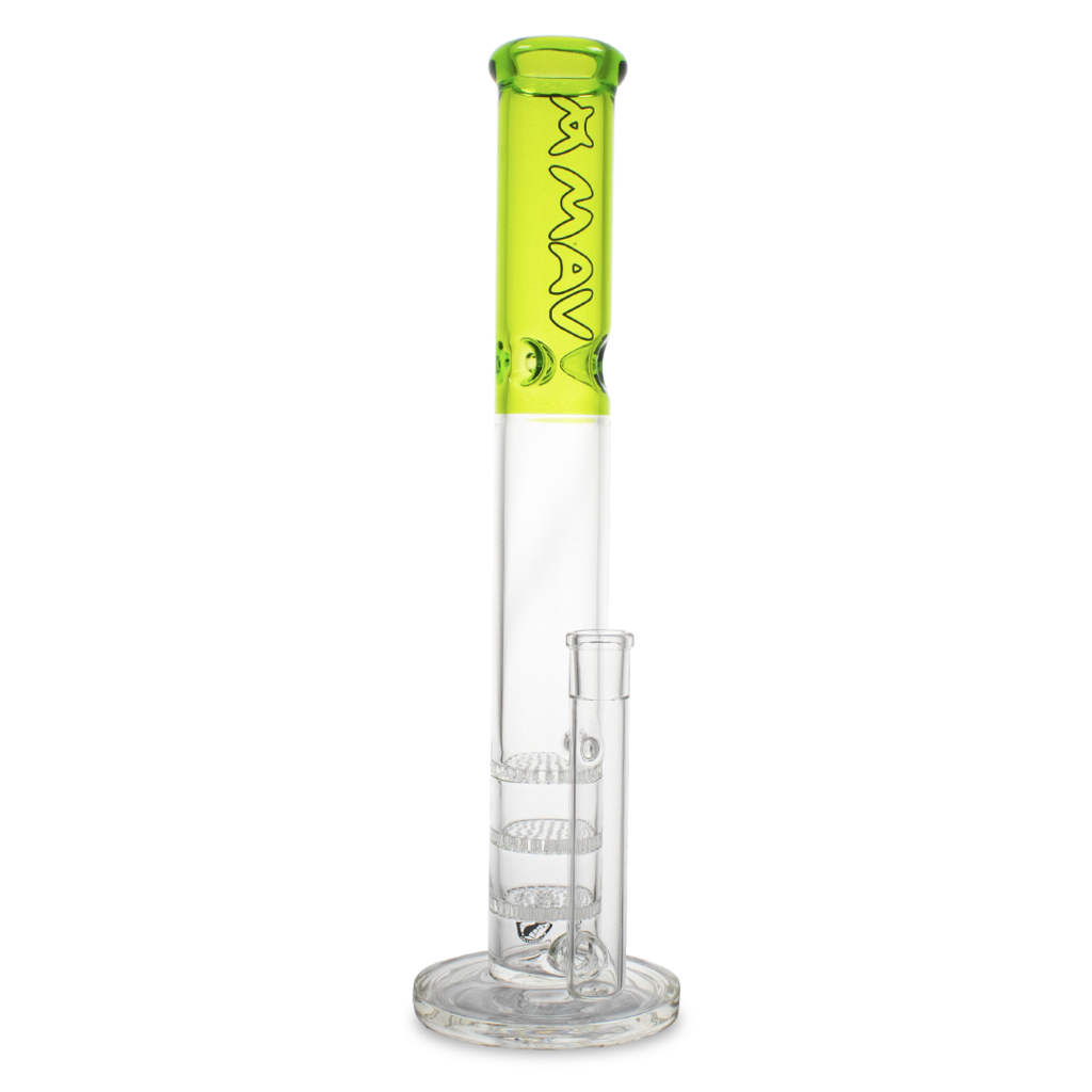 Bongs Maverick Glass - Triple Honeycomb Straight Tube 18''