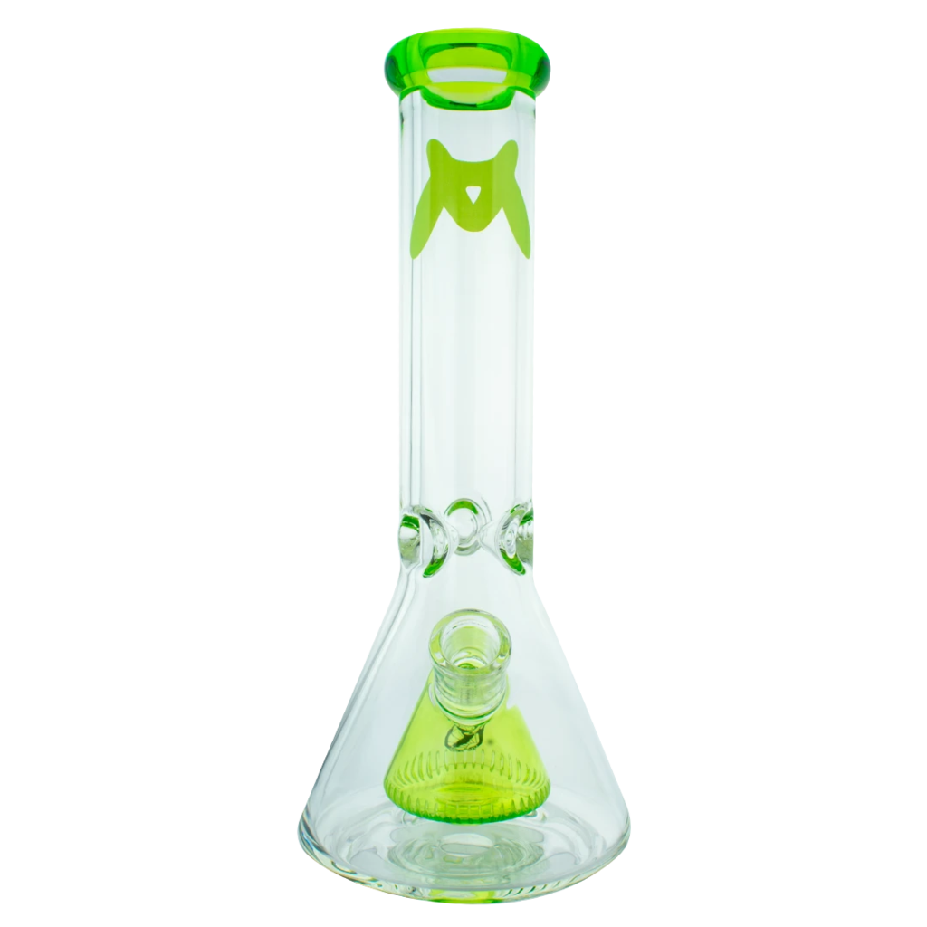 Bongs Maverick Glass - 7mm Thick Pyramid Beaker Bong 12''