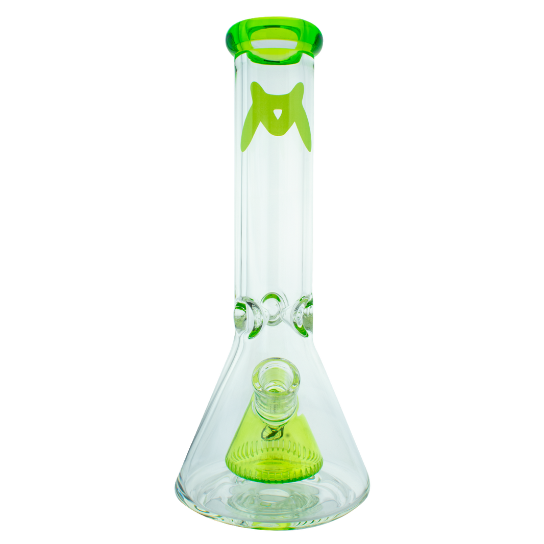 Beaker bongs 12" x 7mm Slitted Pyramid Beaker