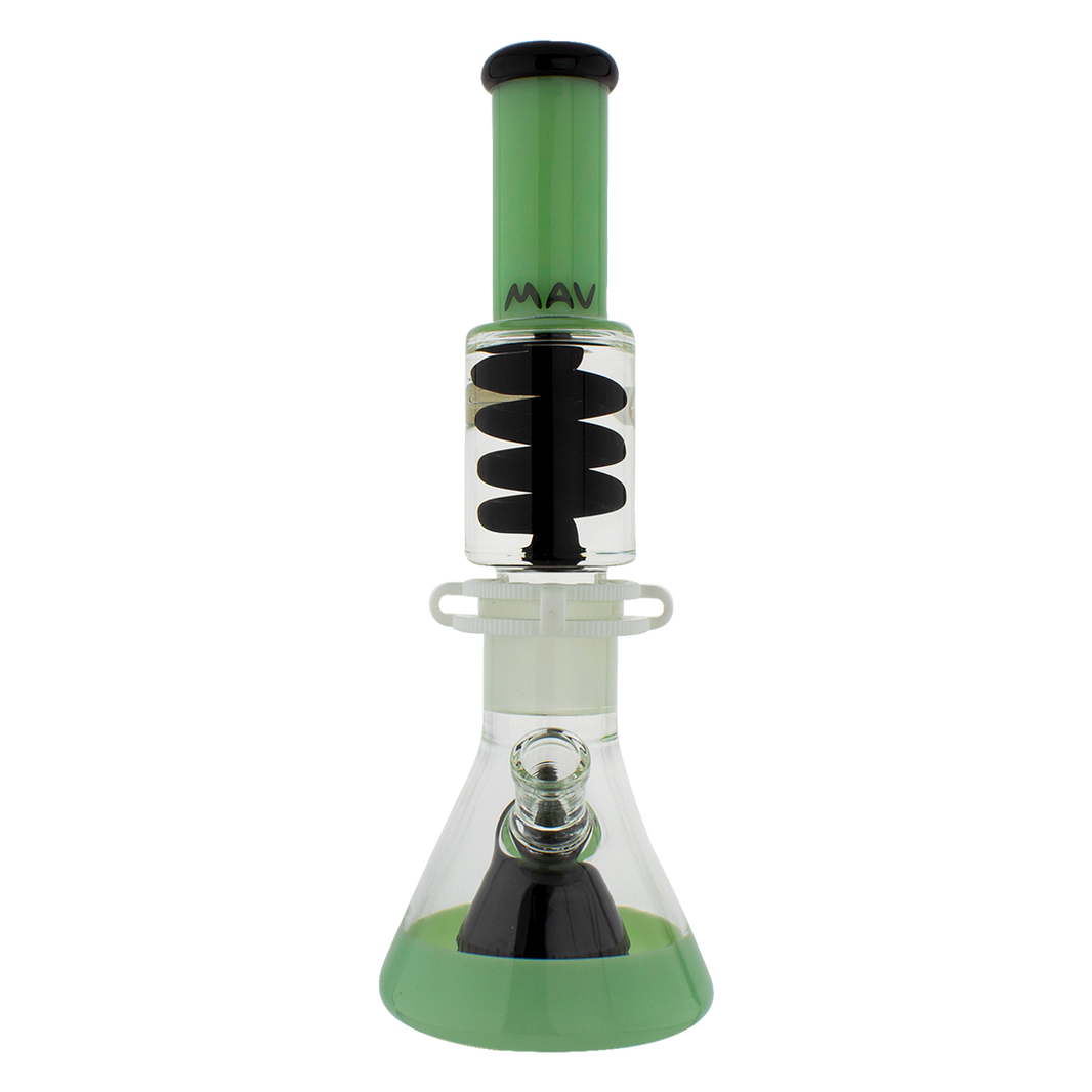 Beaker bongs Slitted Pyramid Beaker Freezable Coil System