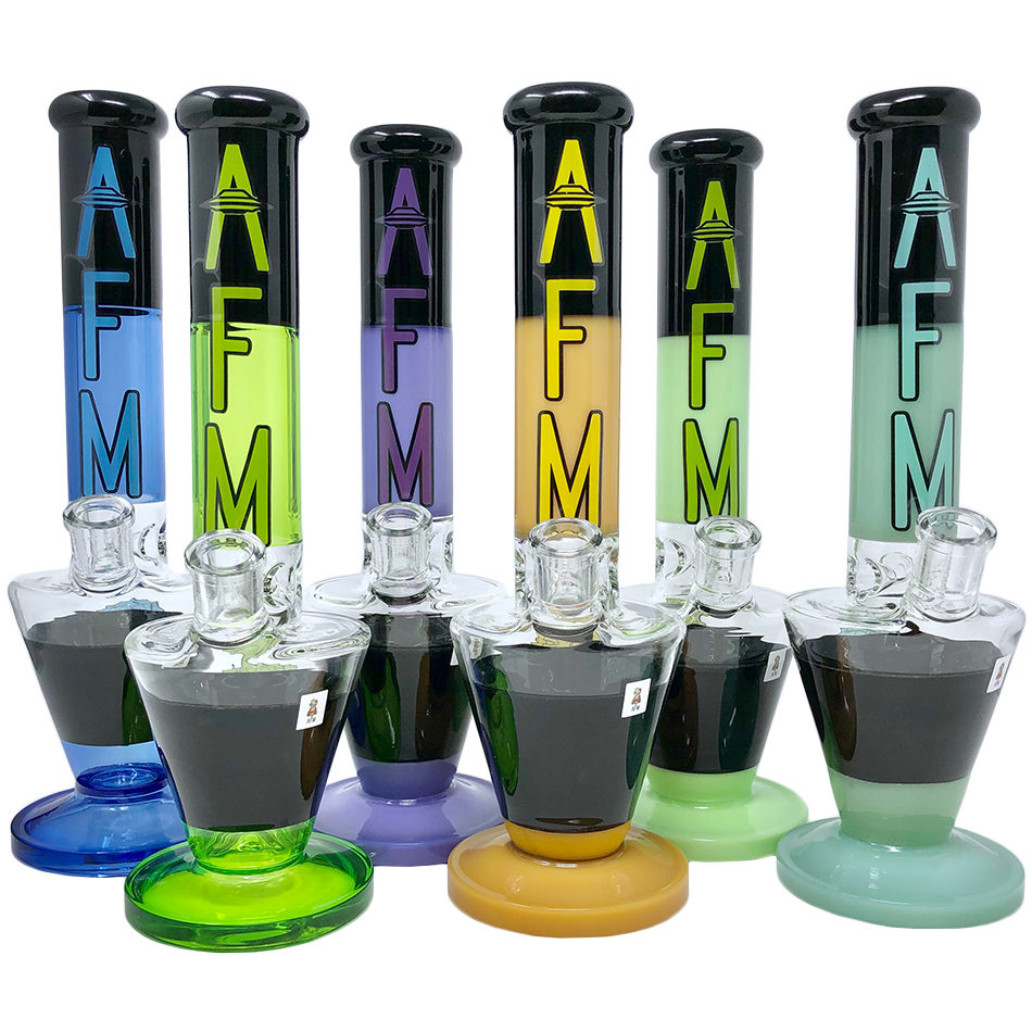 Beaker bongs UPSIDEDOWN BEAKER ZEBRA (TX384)