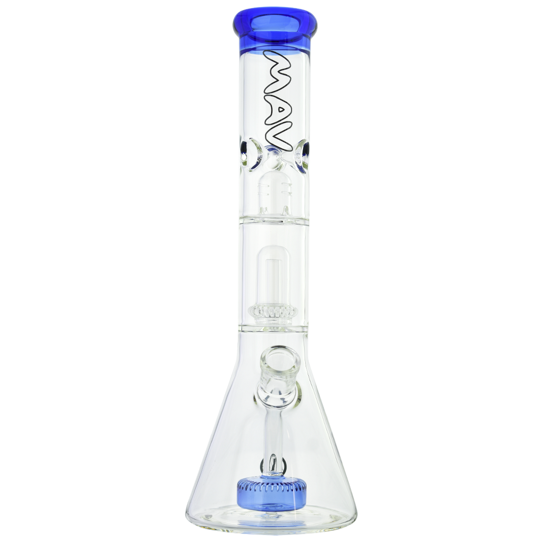 Beaker bongs Slitted Puck to UFO Beaker