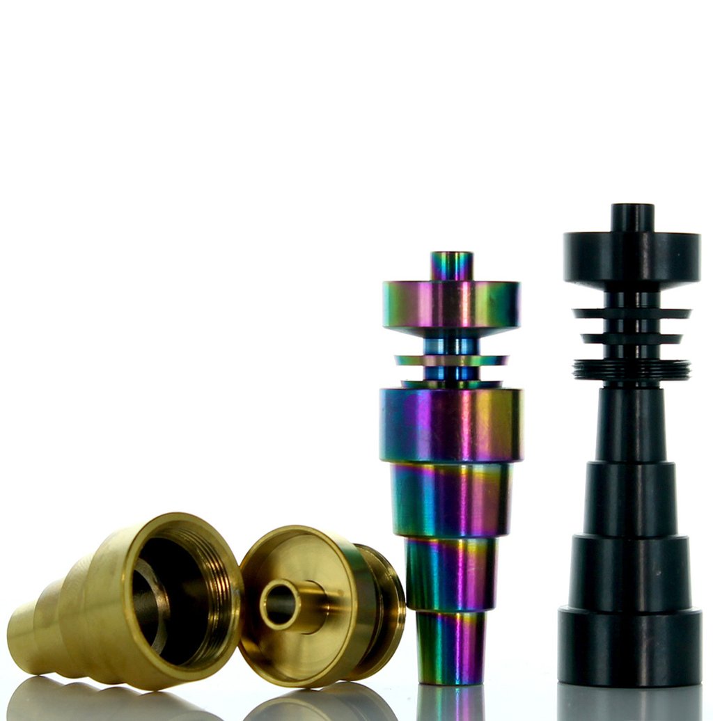 Accessories Anodized Titanium Nail 6 in 1 - 10mm / 14mm / 18mm Male & Female