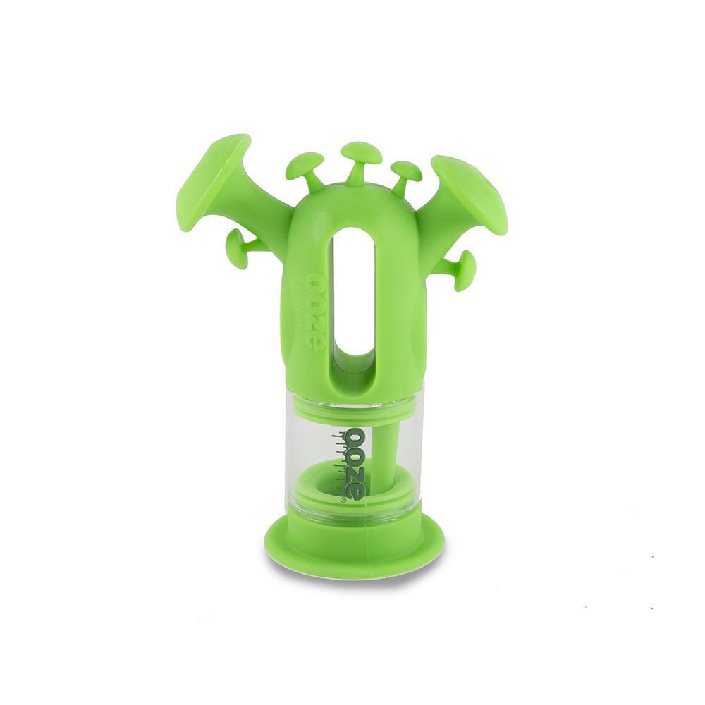 silicone bong Ooze Trip Pipe Silicone Bubbler - Green