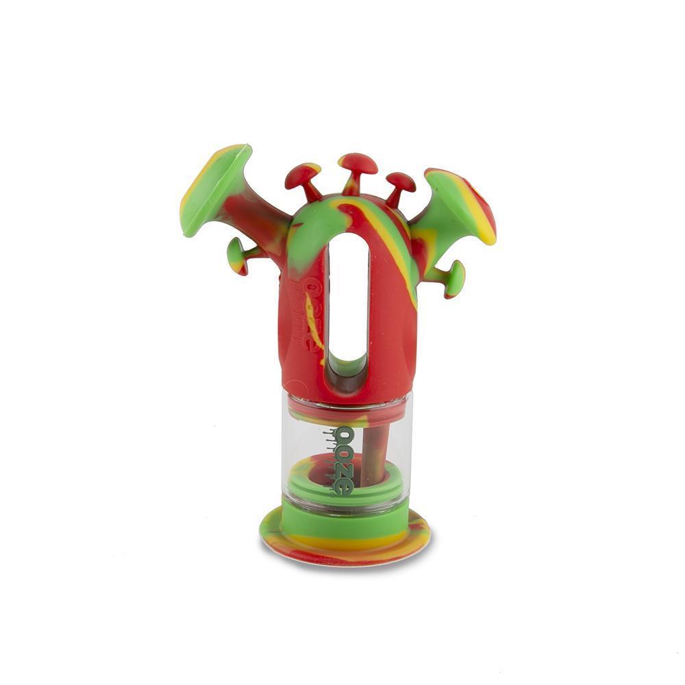 silicone bong Ooze Trip Pipe Silicone Bubbler - Rasta