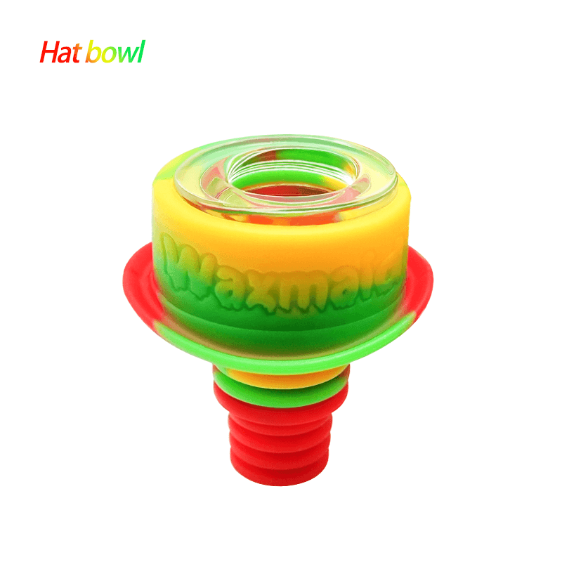 bong accessories Waxmaid 14mm 18mm Hat Silicone Glass Bowl
