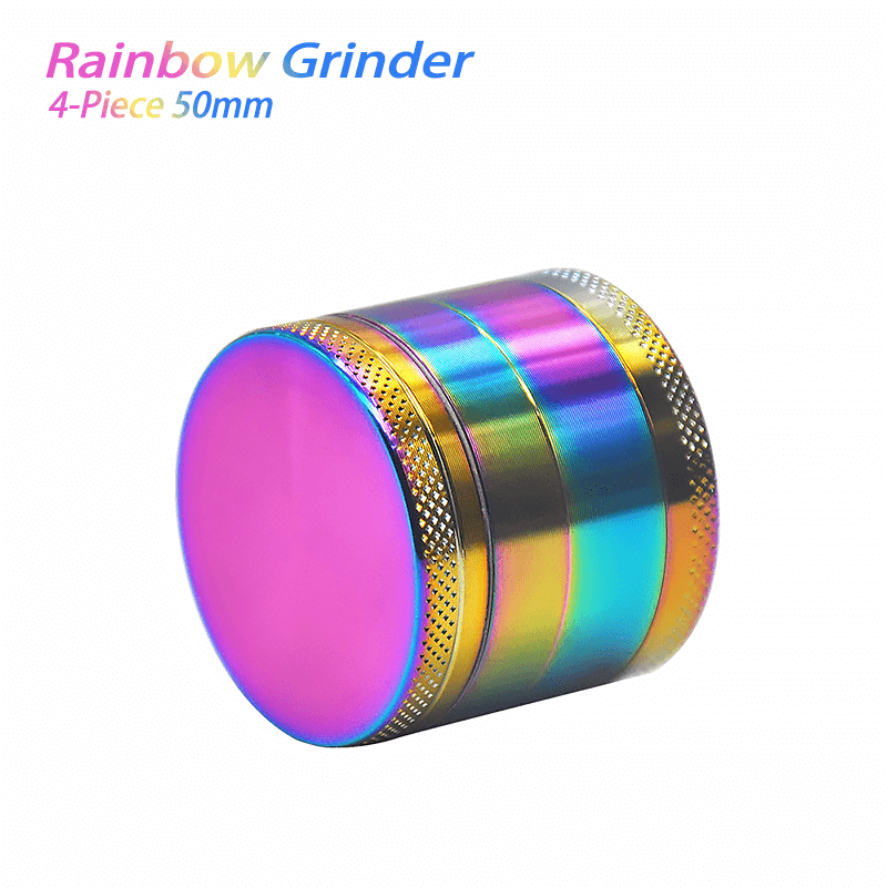 bong accessories Waxmaid 4-Piece Rainbow Dry Herb Grinder 50mm
