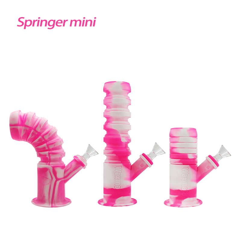 Water pipes Waxmaid 8.46" Springer Mini Collapsible Silicone Water Pipe