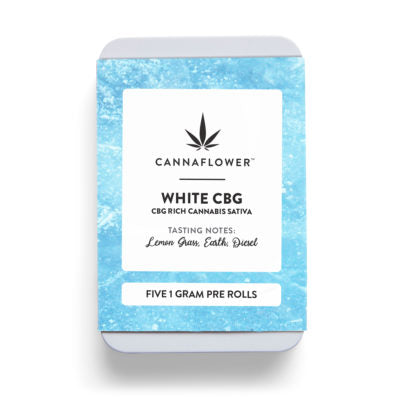 White CBG Pre-roll 5 pack