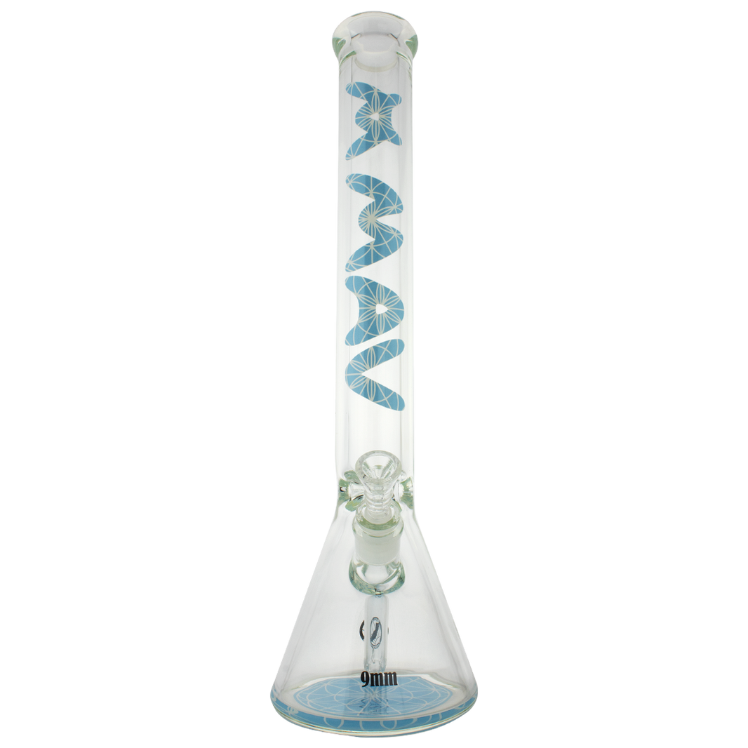 Beaker bongs 18" X 9MM Mandala Beaker Bong (Seed of Life)