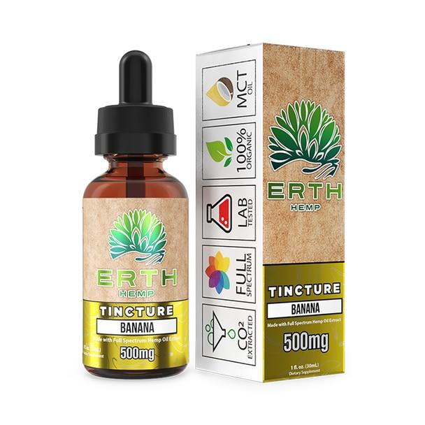 CBD Tinctures ERTH - CBD Tincture - Banana - 500mg-1000mg