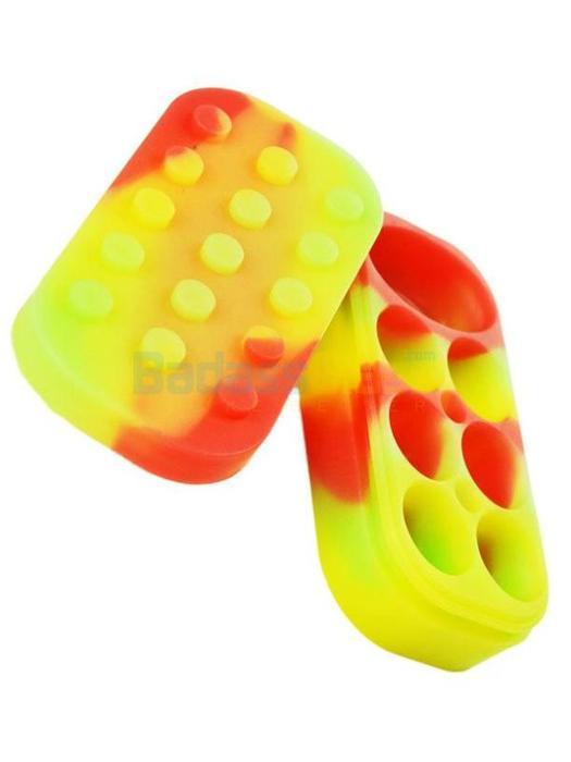 Stash box, Tins and containers Block Wax Container Red/Orange