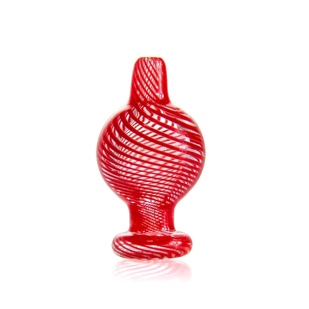 Carb cap Bubble Carb Cap For Banger Red Swirl